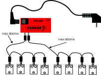YANKEE PS-M0 ZASILACZ 9V 1800mA do efektów gitarowych - 12