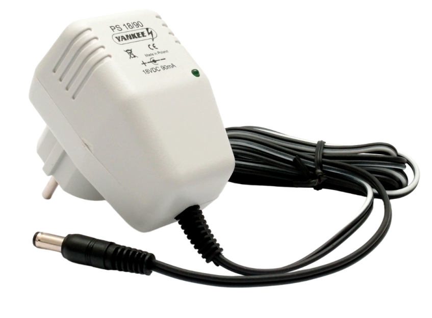 YANKEE PS18/90 ZASILACZ 18V 90mA do efektów gitarowych