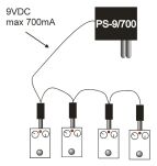 YANKEE PS-9/700 ZASILACZ 9V 700mA do efektów gitarowych - 4
