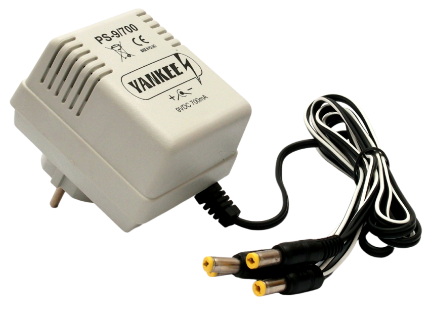 YANKEE PS-9/700 ZASILACZ 9V 700mA do efektów gitarowych