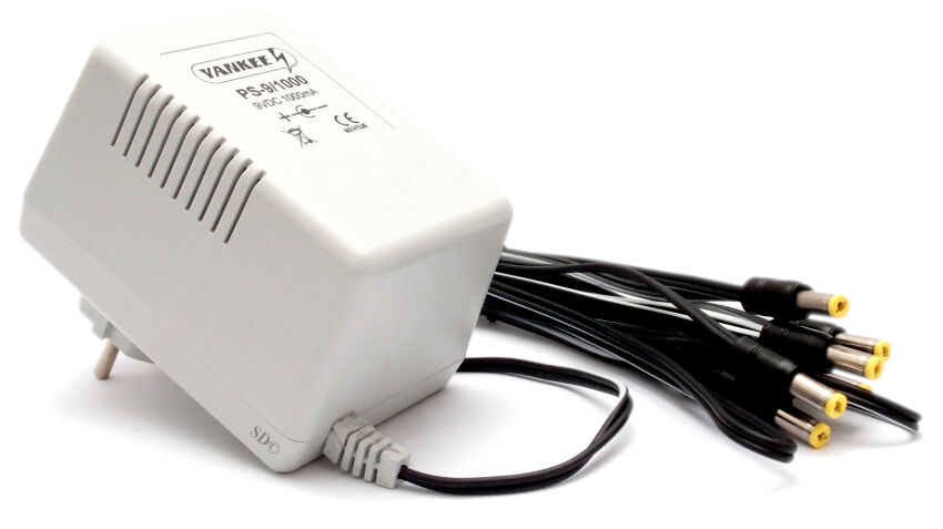 YANKEE PS-9/1000 ZASILACZ 9V 1000mA do efektów gitarowych